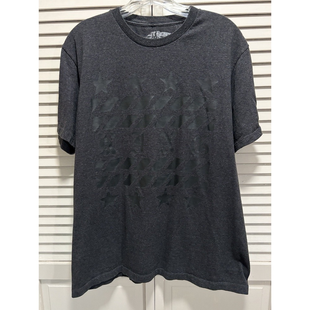 Eighty Eight Graphic "King" Tshirt Crew Neck Short Sleeve Size Large Drk Gray